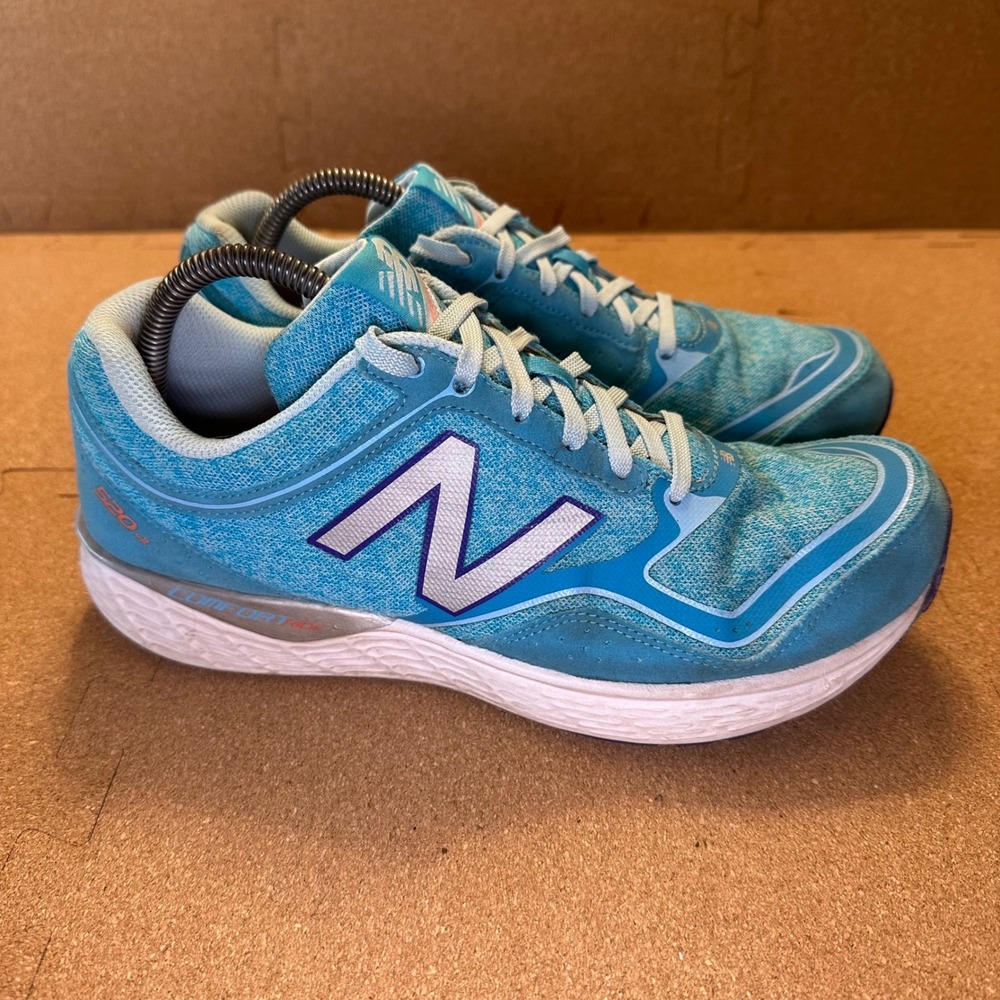 New Balance 520v2 Blue Teal Running Shoes Womens 11 W520RF2 ComfortRide Sneaker